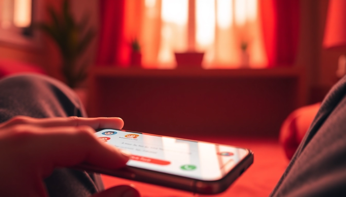 Exciting spicy AI chatbot interface with user interaction on a smartphone.