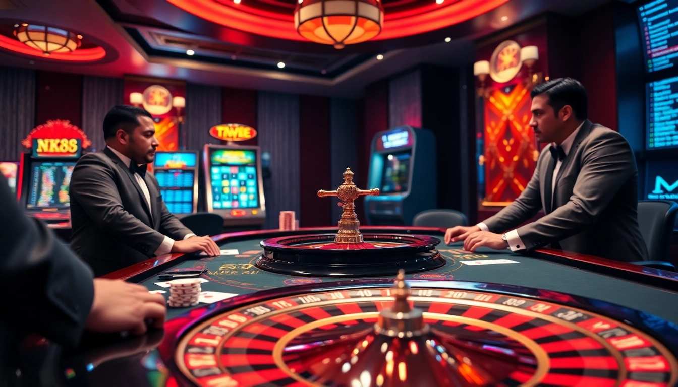 Experience thrilling NK88 casino action with elegant tables and exciting gaming options.