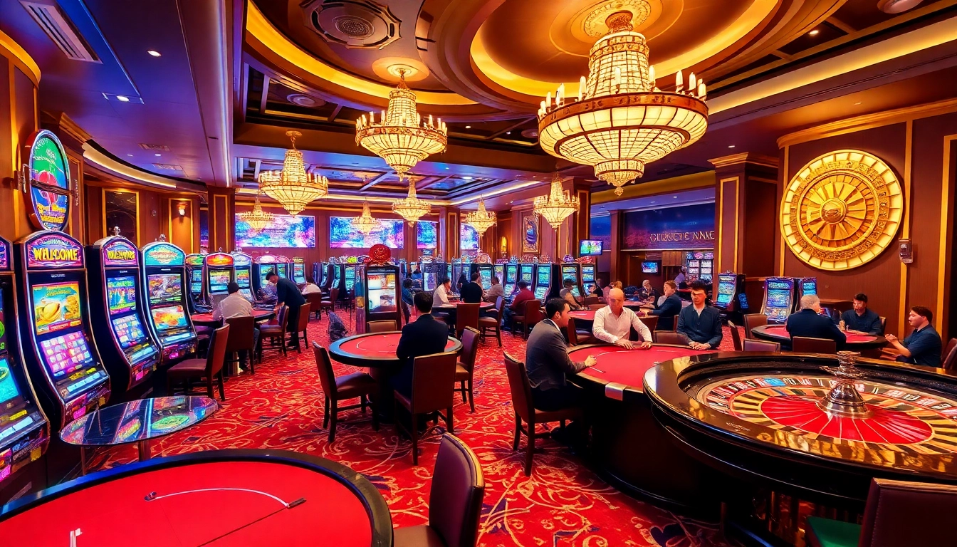 Experience the vibrant thrill of gambling at https://mm88.agency/ with engaging casino tables and players in action.