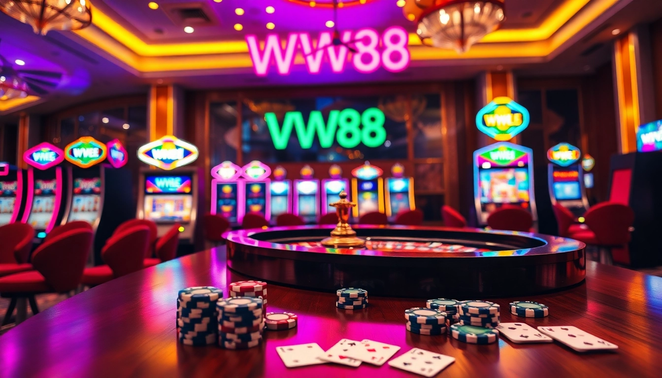 Play thrilling games at ww88 Casino featuring engaging roulette tables and slot machines.