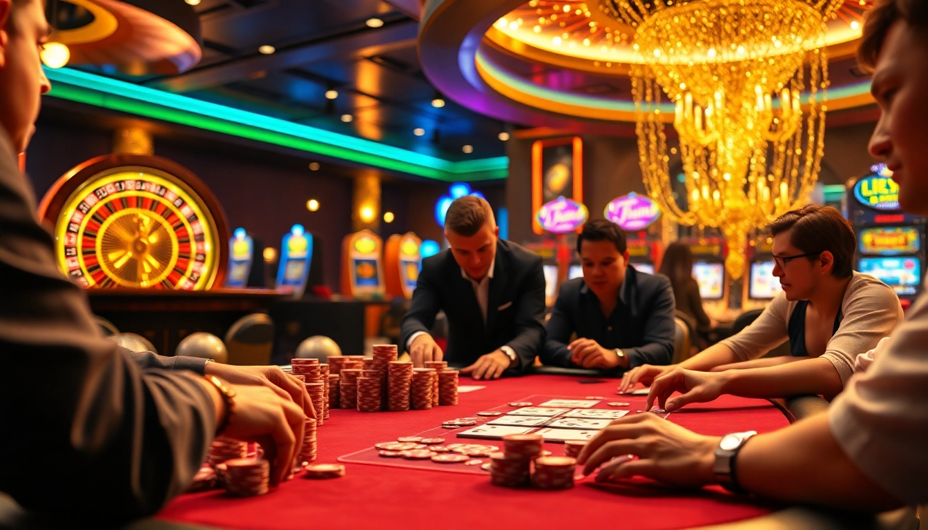 Experience the excitement of gambling at https://gg88.co.com/ with a lively poker game and spinning roulette.