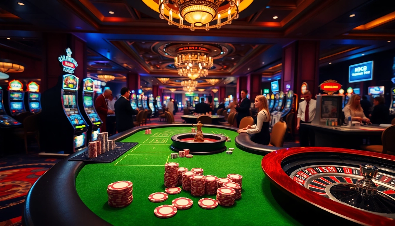 Engaging MK8 casino scene with poker chips and a roulette wheel enhancing the gambling experience.