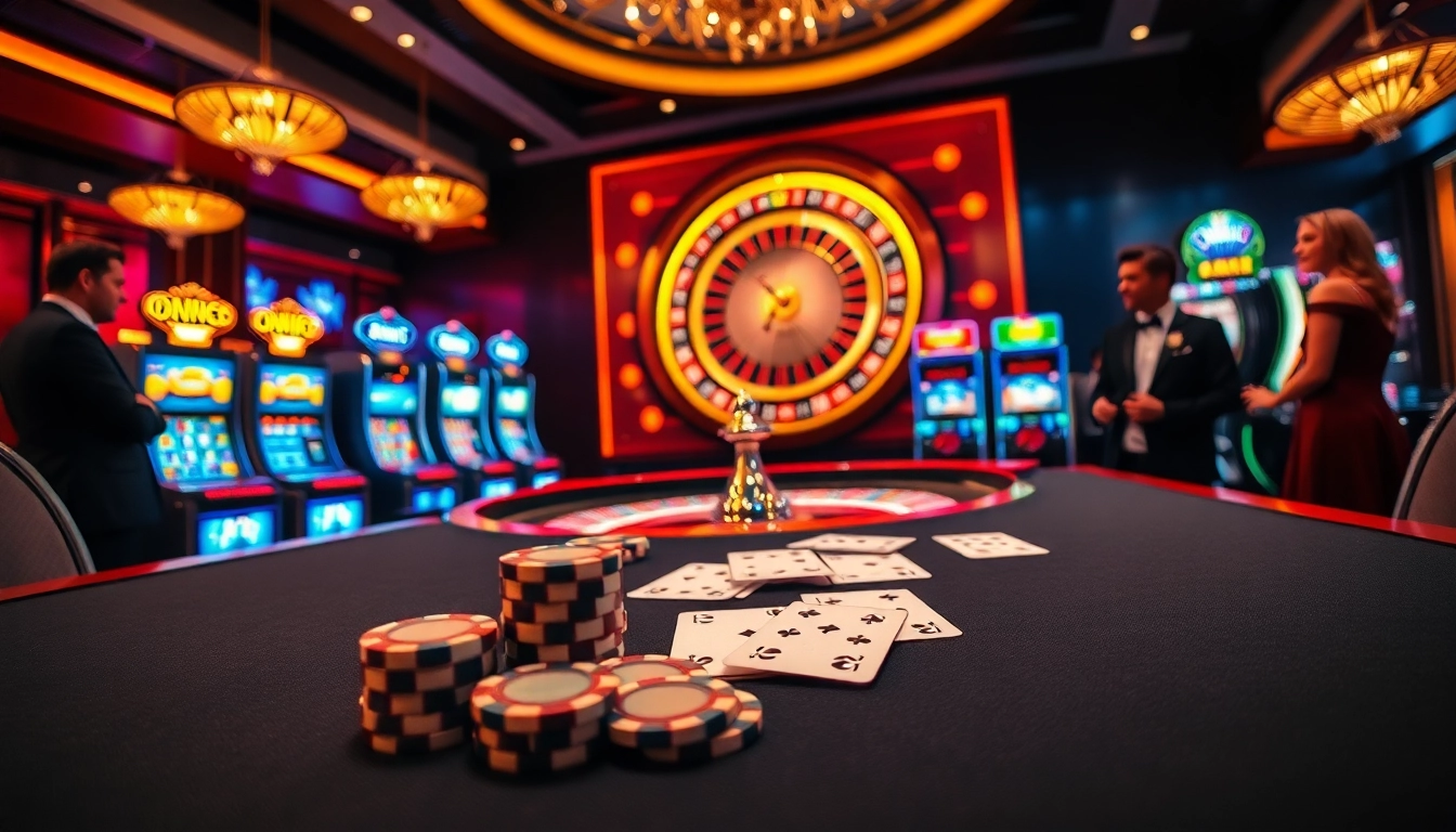 Experience the thrill of 88i bet at a luxurious casino table filled with poker chips and cards.