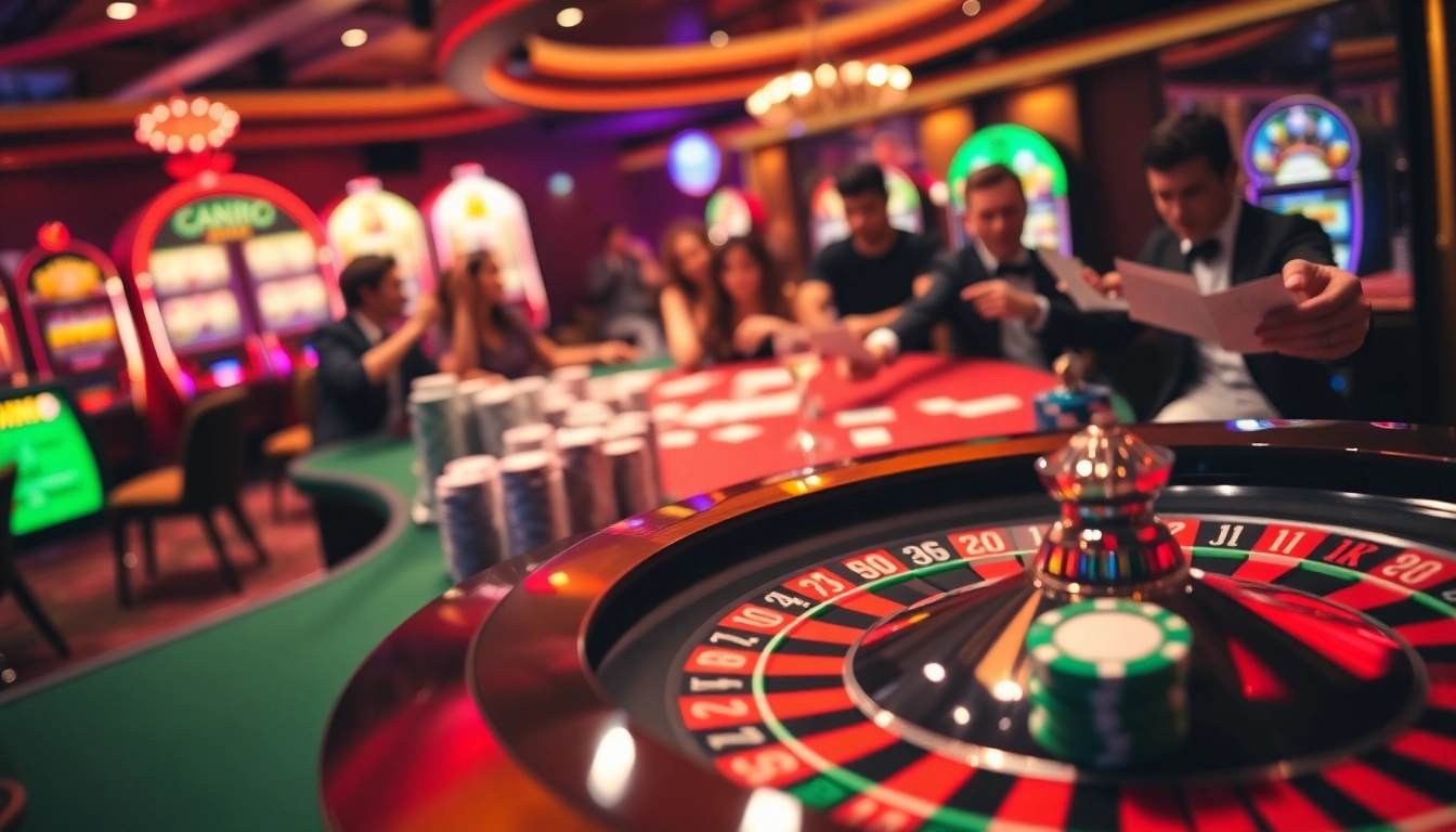 Engage with the thrill of lô kép xsmb in a bustling casino filled with vibrant games and excited players.