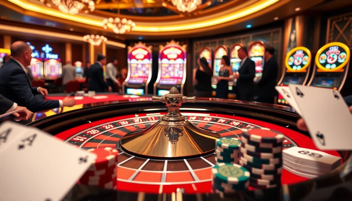 Engaged players strategizing at a vibrant roulette table in a luxurious casino with 88i elements.