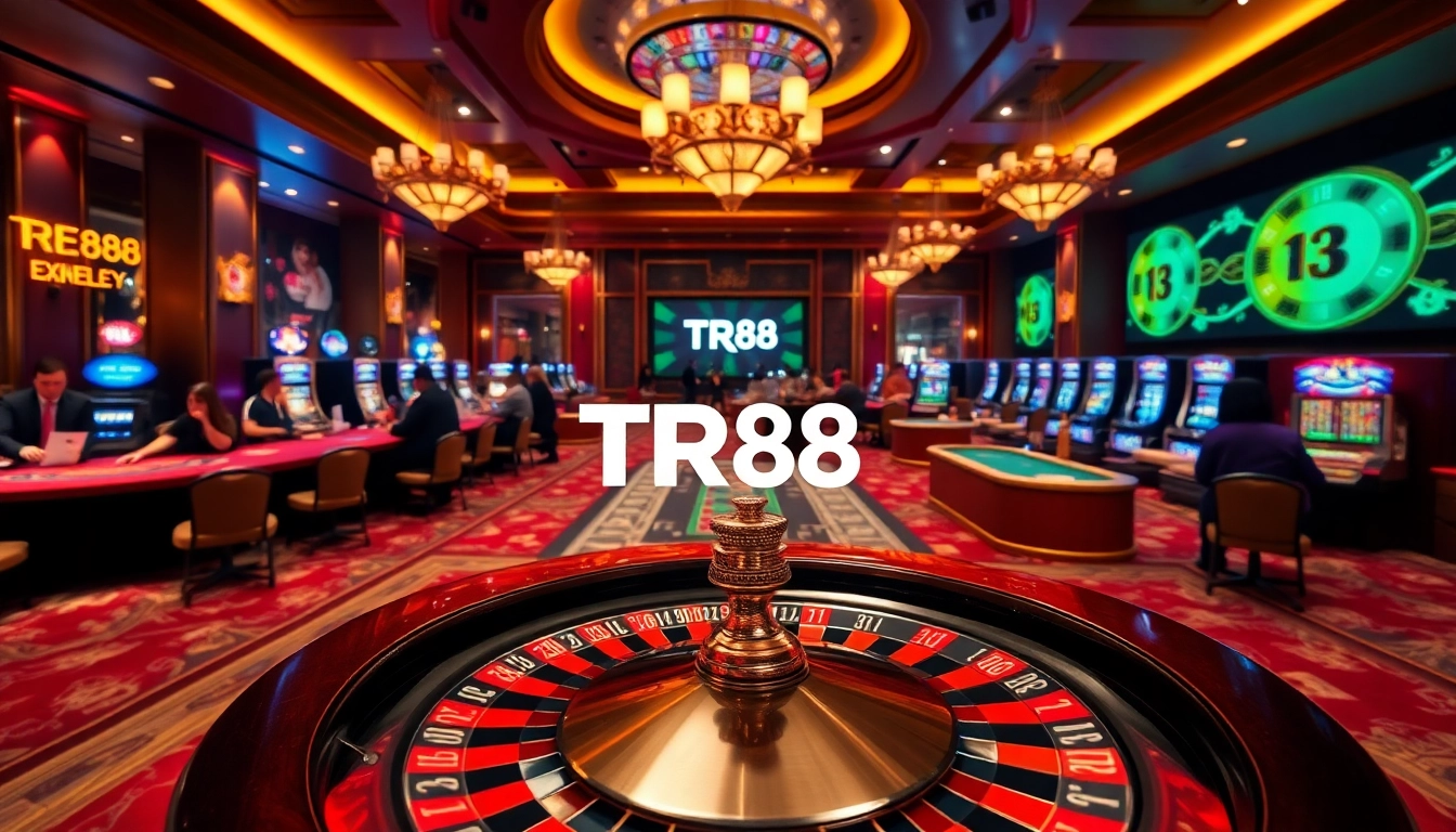 Experience the excitement of TR88's casino with vibrant tables and thrilling gameplay.