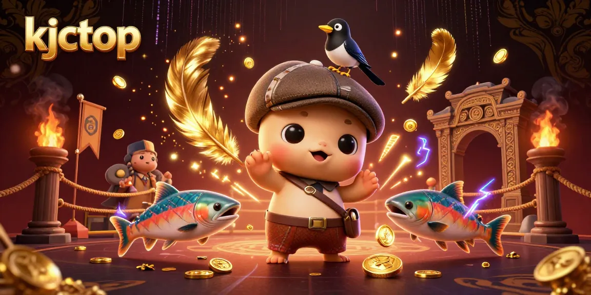 Experience thrilling betting action with kjctop in a vibrant casino scene filled with playful characters.
